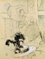 Ambroise Thomas (1811-96) na zkoušce své opery 